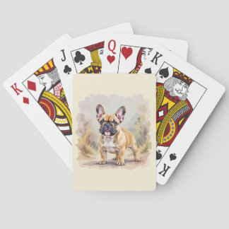 Jeu De Cartes French Bulldog Tan Fawn-Colored Cute Frenchie Dog