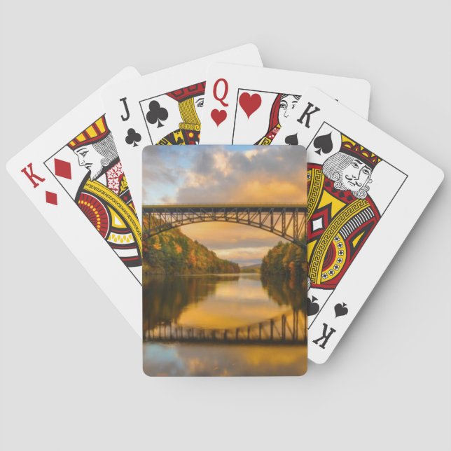 Jeu De Cartes French King Bridge in Fall (dos)