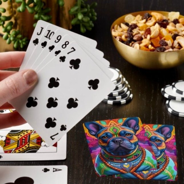 Jeu De Cartes Frenchie Fun Anniversaire Fantastique (Poker cards easy to shuffle, smooth card stock. Dimensions: 2.5" x 3.5"; poker size playing cards. 
)