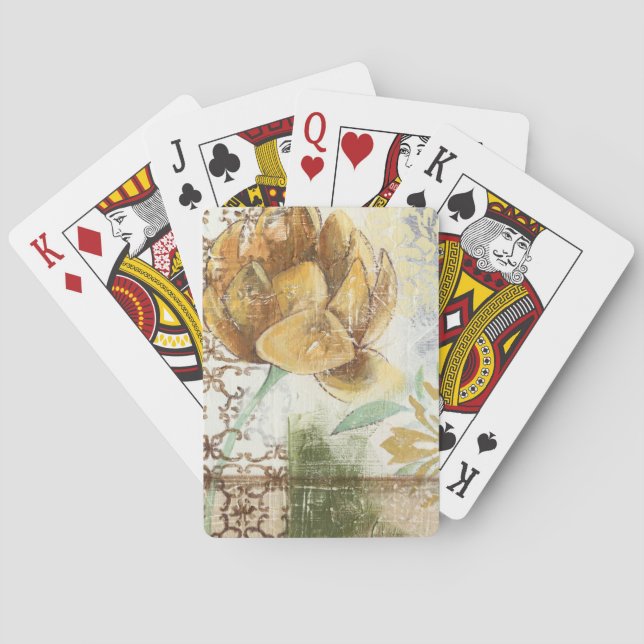 Jeu De Cartes Fresco Design avec Globe Flower (dos)