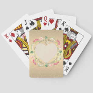 Jeu De Cartes Frésie Florale de mariage personnalisé