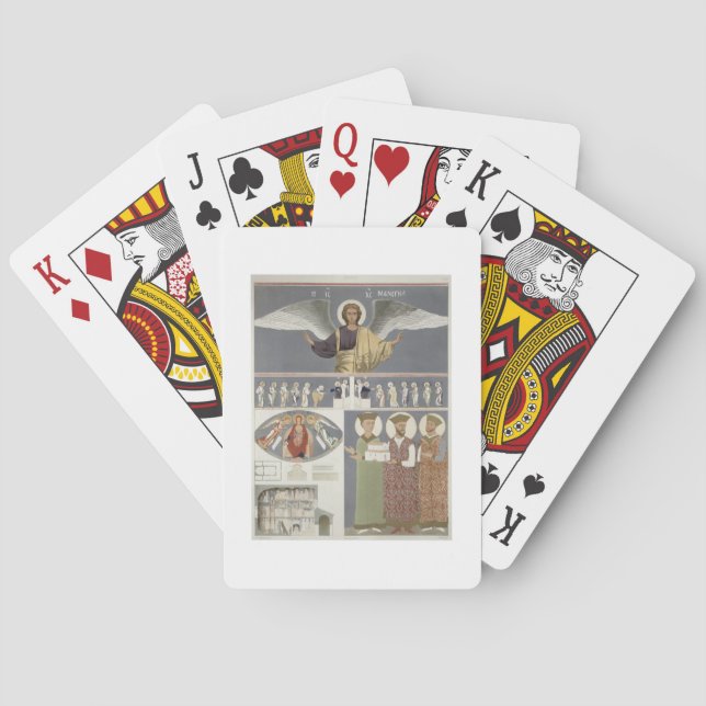 Jeu De Cartes Fresques de l'Église orthodoxe de Nekrssi près de (dos)