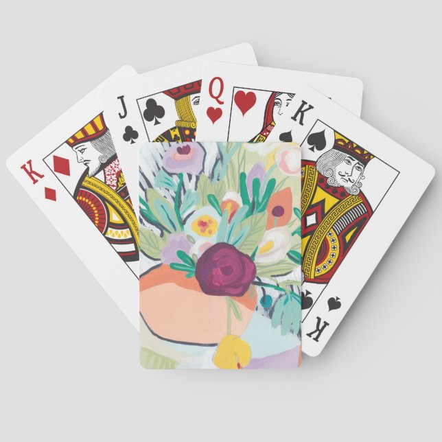 Jeu De Cartes Fréviste Floral II (dos)
