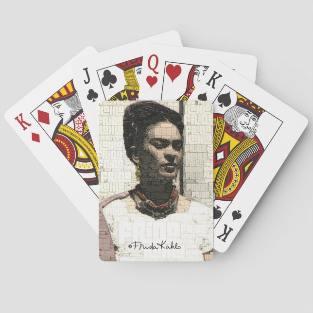 Jeu De Cartes Frida Kahlo Portrait textile (dos)