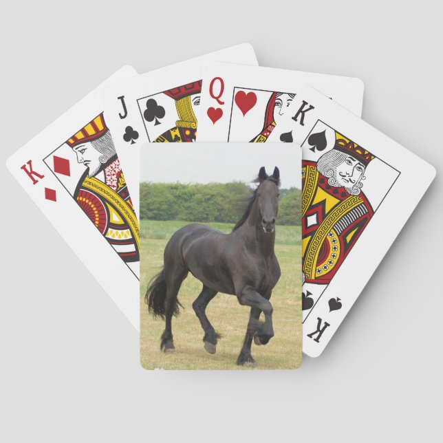 Jeu De Cartes Friesian Horse Deck of Cards (dos)