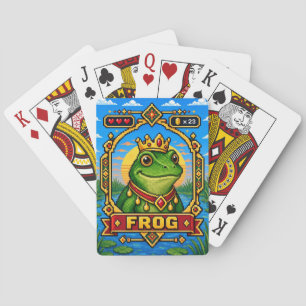 Jeu De Cartes Frog Retro 8-Bit Pixel Art