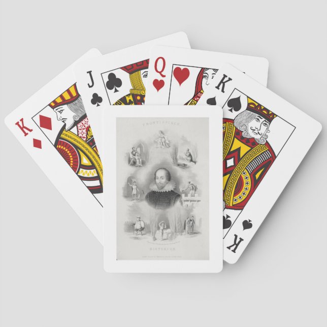 Jeu De Cartes Frontispiece pour les "Histoires", de "Le Comple" (dos)