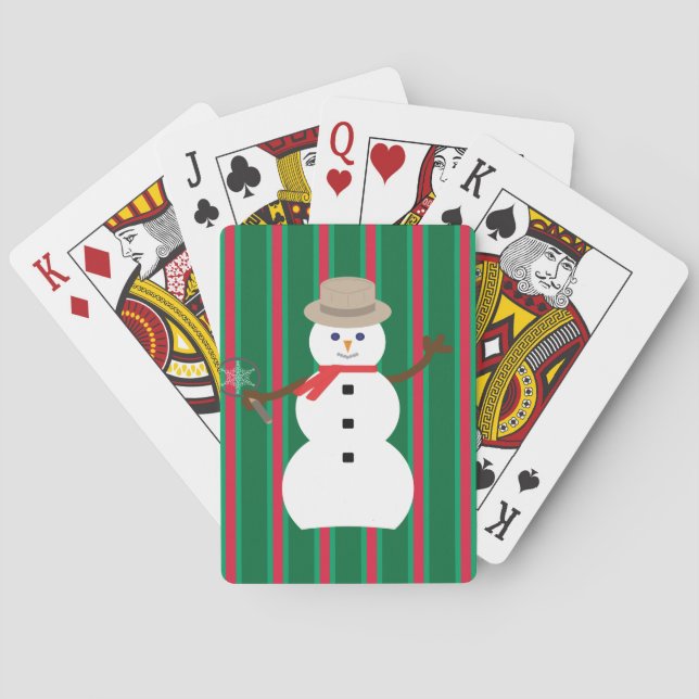 Jeu De Cartes Fun and Fancy Christmas Snowman inspecteur (dos)