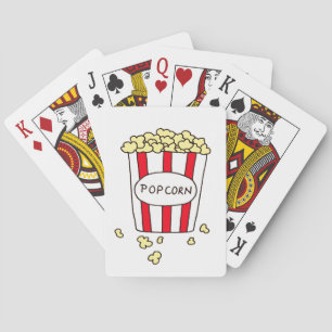 Jeu De Cartes Fun cinéma Théâtre Popcorn dans Red White Bucket