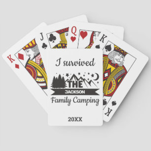 Jeu De Cartes Fun J'ai survécu au camping familial