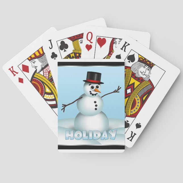 Jeu De Cartes Fun Little Snowman Players (dos)