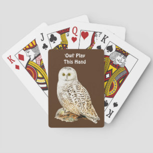 Jeu De Cartes Fun Owl Pun Jouer des cartes