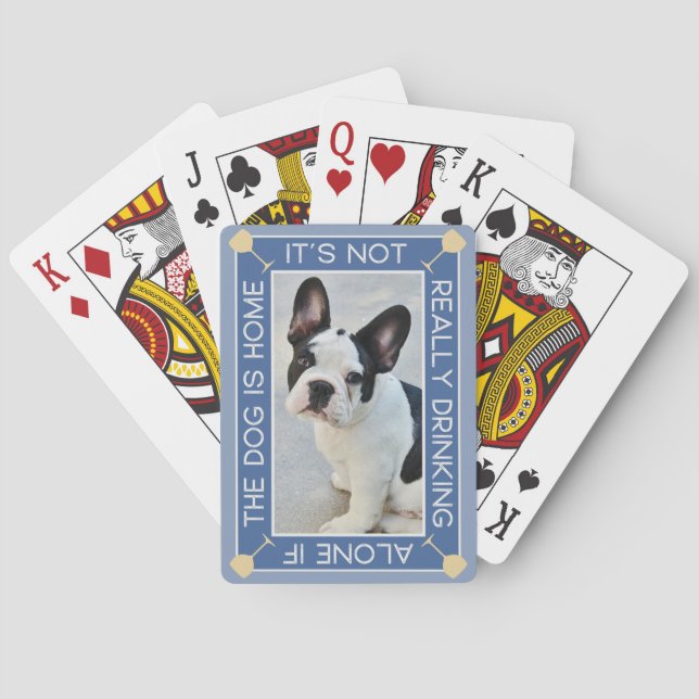 Jeu De Cartes Fun Pet Photo | Boire Avec Le Chien (dos)
