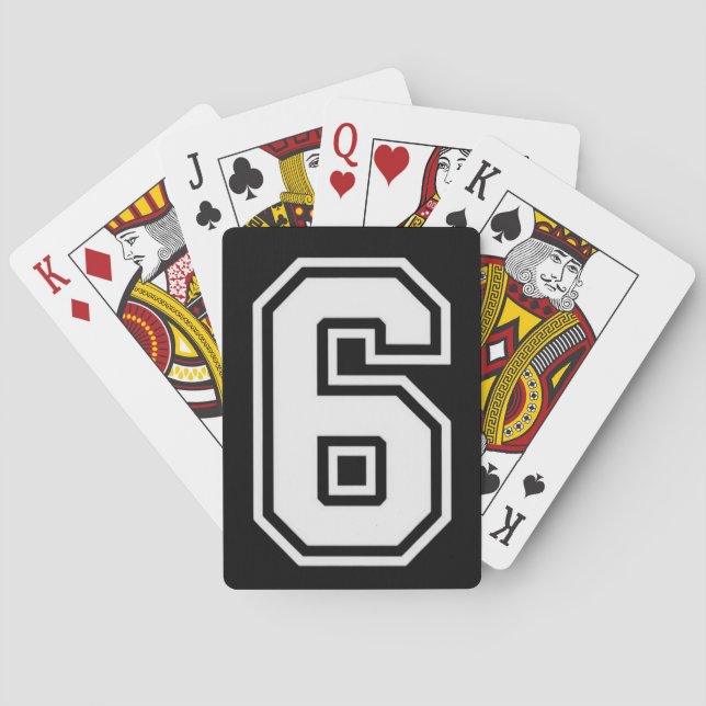 Jeu De Cartes Fun Six Seven 6 7 Meme  (dos)