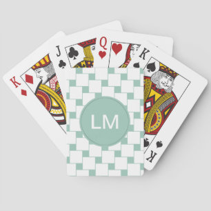 Jeu De Cartes Fun tissé Carré Mint Green