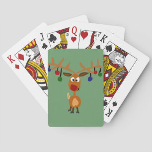 Jeu De Cartes Funky Red Nosed reiner Art de Noël