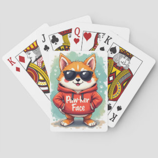 Jeu De Cartes Funny American Akita Lunettes de soleil Sweat à ca
