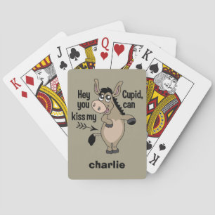 Jeu De Cartes Funny Anti-Valentine Donkey personnalisé jouer aux