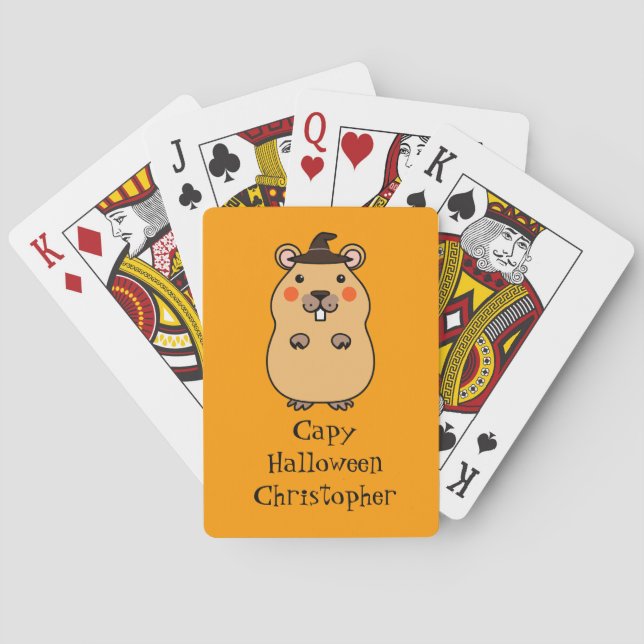 Jeu De Cartes Funny Capybara Halloween (dos)