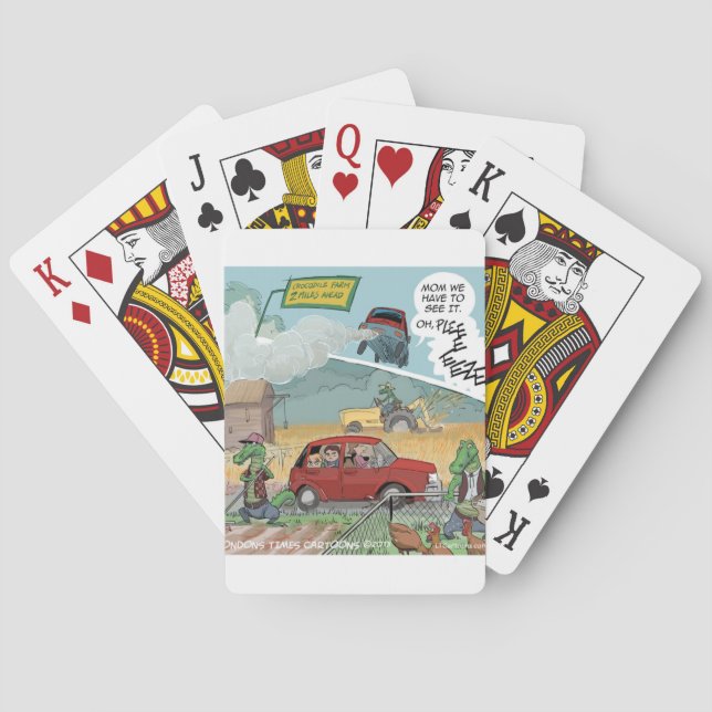 Jeu De Cartes Funny Crocodile Farm (dos)