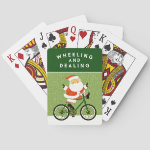 Jeu De Cartes Funny Cycliste Noël Jouer des cartes