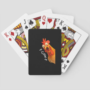 Jeu De Cartes Funny F-Caw-F poulet F-Caw-F poulet Créatif Décont