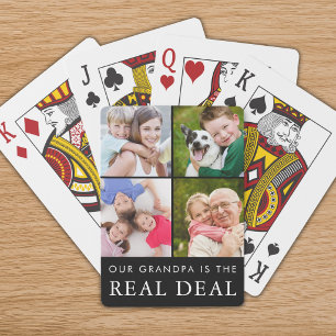 Jeu De Cartes Funny Grand-Père Dit Petits-Enfants Photo Collage