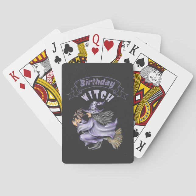 Jeu De Cartes Funny Halloween Éffrayant Octobre Anniversaire sor (dos)