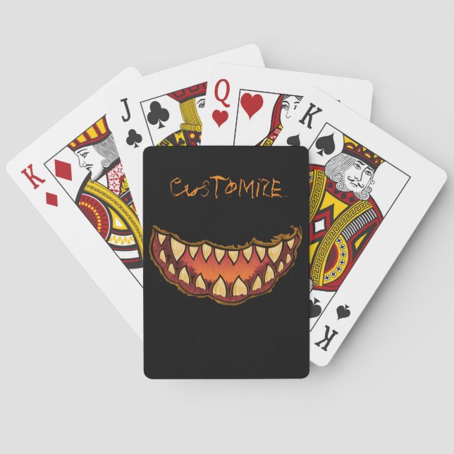 Jeu De Cartes Funny Jack o'lantern Thunder_Cove (dos)