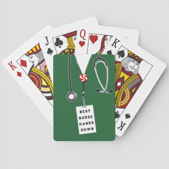 Jeu De Cartes Funny Nurse Holiday Cadeau (dos)