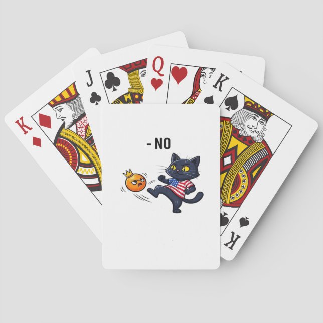 Jeu De Cartes Funny Political Meme No Cat Design (dos)