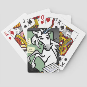 JEU DE CARTES FUNNY RÉCEPTIONNISTE SECRÉTAIRE UNICORN CARTES DE