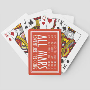 Jeu De Cartes Funny Red White All Mars Trekking Adventure