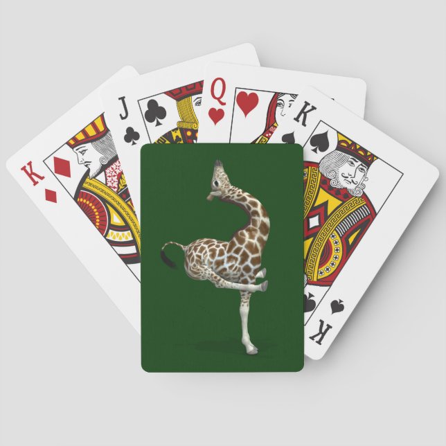 Jeu De Cartes Funny Sporty Giraffe (dos)