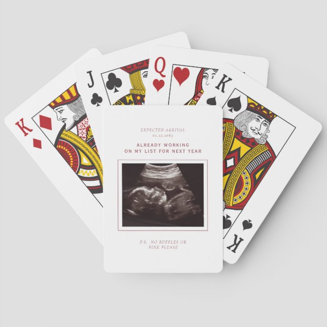 Jeu De Cartes Funny Ultrasound Photo Stocker Stuffer (dos)