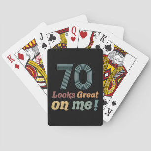 Jeu De Cartes Funny Vintage 70e anniversaire