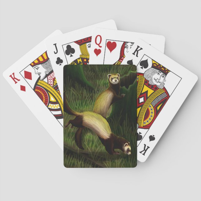 Jeu De Cartes Furets jouant aux cartes (dos)