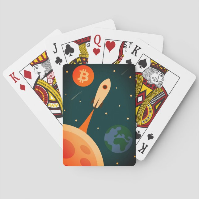 Jeu De Cartes Fusée Bitcoin (dos)