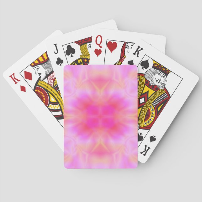 Jeu De Cartes Fusée rose (dos)
