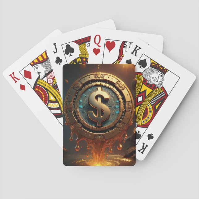 Jeu De Cartes Fusion des cartes de lecture de jeton de poker (dos)