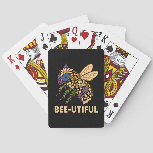 Jeu De Cartes Fusion florale abeille (dos)