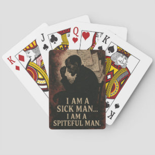 Jeu De Cartes Fyodor Dostoevsky Je suis un homme malade citation