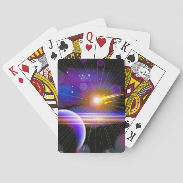 Jeu De Cartes Galaxie et étoiles (dos)