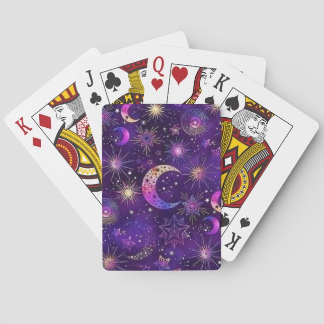 Jeu De Cartes Galaxie mystique violette (dos)