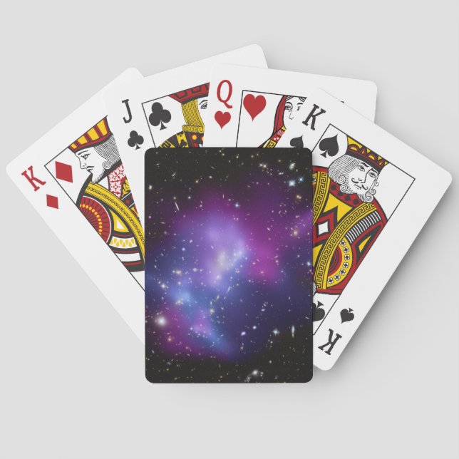 Jeu De Cartes Galaxie violette Photo de l'espace céleste (dos)