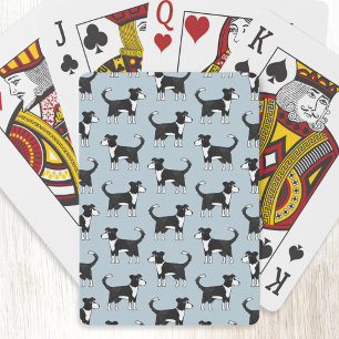 Jeu De Cartes Gallois frontière Collie Sheepdog Motif