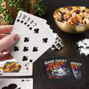 Jeu De Cartes Game Over Jamais Drôle Gamer Fantôme Halloween