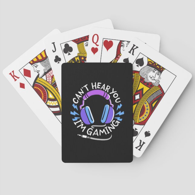 Jeu De Cartes Gamer Je Joue (dos)
