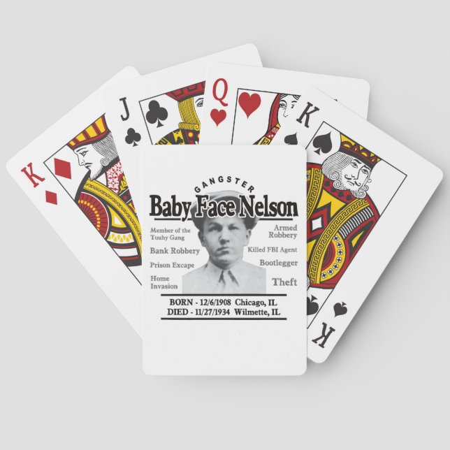 Jeu De Cartes Gangster Baby Face Nelson (dos)