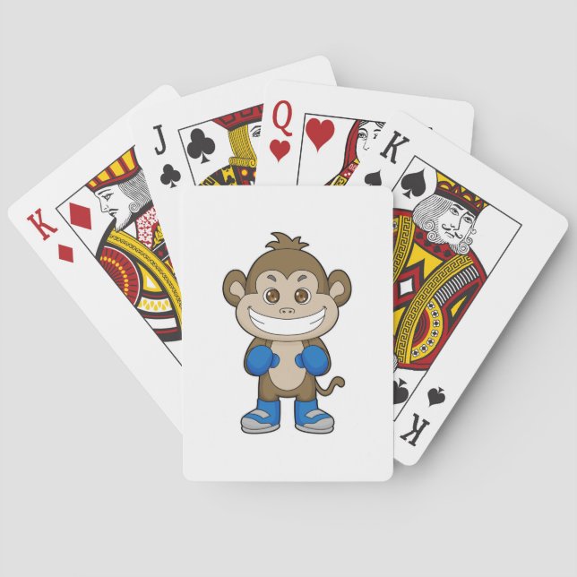 Jeu De Cartes Gants de boxe de singe (dos)